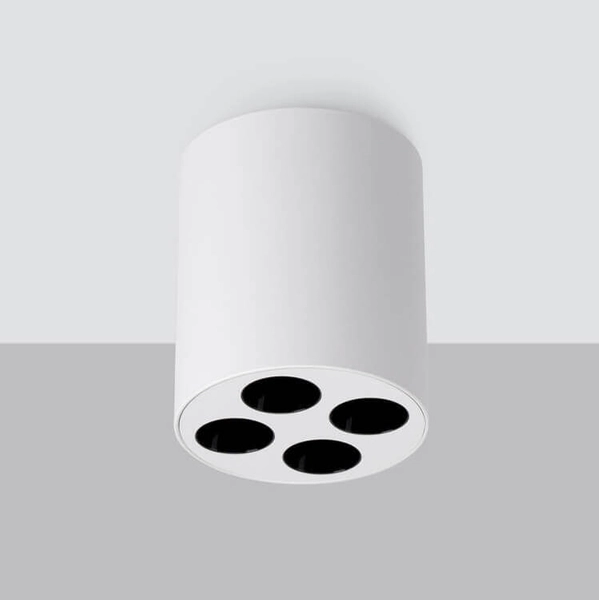 Plafon sufitowy Zoe SL.1209 Sollux LED 9W 4000K walec minimalistyczny biały