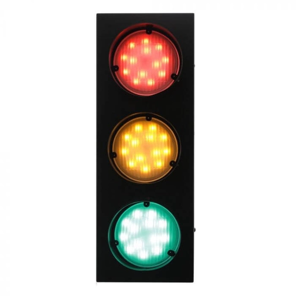 Kinkiet ścienny STREET dekoracyjna sygnalizacja LED 15W z pilotem czarna