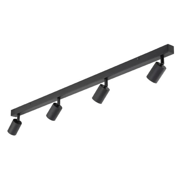 Techniczna sufitowa lampa Nex 10792 tubki na belce czarny