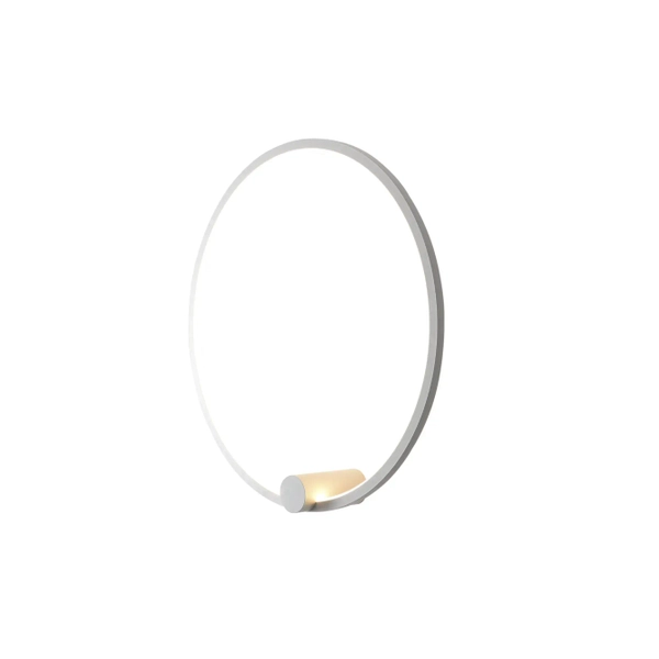 Okrągły kinkiet do sypialni Ringa WL0116-M-WH LED 35W 3000-4000K IP44 biały