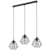 Lampa wisząca druciane klatki Diamond 6203 TK Lighting loft czarna