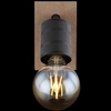 Regulowana LAMPA ścienna JOSELLA 54033-1 Globo metalowa OPRAWAloftowy kinkiet reflektorek czarny drewno