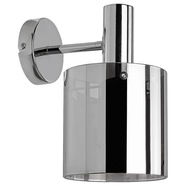 Loftowa LAMPA ścienna DONATI 5248 Rabalux szklany kinkiet do salonu chrom