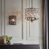 Kryształowa lampa wisząca Belle 69390 Endon glamour czarna przezroczysta