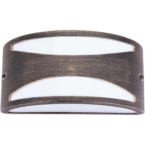 Elewacyjna LAMPA ścienna MANHATTAN 8510 Rabalux zewnętrzna OPRAWA półokrągła outdoor IP54 antyczne złoto