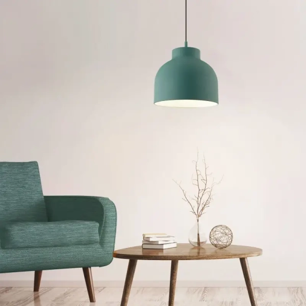 Lampa zwisowa kopuła do jadalni Sven 99222/73 nad stół turkusowa