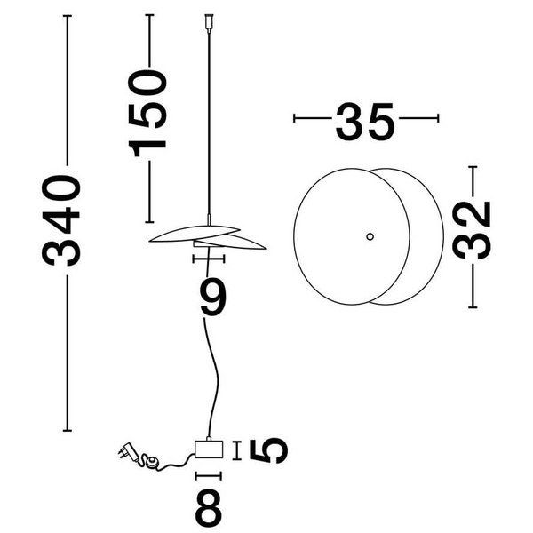 Podłogowo-sufitowa lampa metalowa YACUIBA LE44738 LED 16W 3000K biała