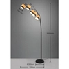 Regulowana lampa podłogowa Bolzano R41665032 RL Light drewno czarna