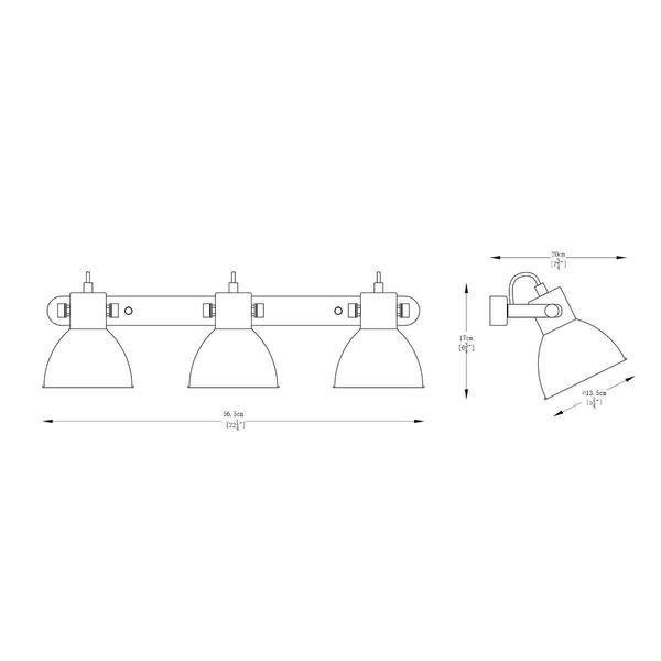 Kierunkowa lampa ścienna Delta nowoczesna do holu czarna