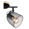 Sufitowa lampa kierunkowa Josina 54034-2 czarna drewno