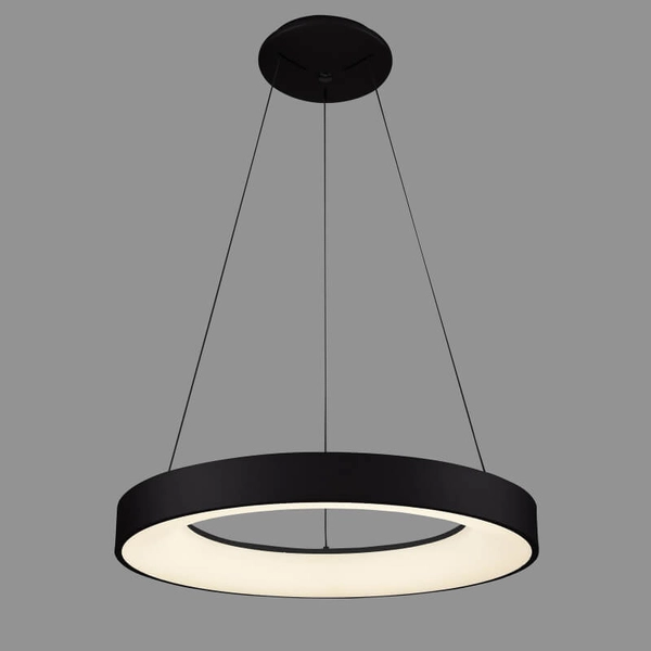 Wisząca lampa ledowa Giulia nad stół LED 40W ring czarny