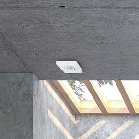 Metalowa LAMPA wpuszczana NUSA ML0039 oczko do zabudowy białe
