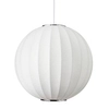 Okrągła lampa wisząca SILK ST-2330-40 Step Into Design jedwabna biała