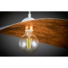 Lampa wisząca kompozyt LEAF miedziana biała 1xE27 do jadalni 41922