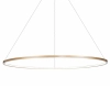 Pierścieniowa lampa wisząca SATURNO ML8863  ring do salonu złoty