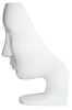 Fotel NEMO FACE CHAIR JH-035 teatralna maska biała