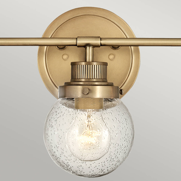 Potrójna lampa ścienna Poppy QN-POPPY3-HB-BATH do łazienki IP44 mosiądz