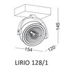 Sufitowa lampa regulowana LIRIO 412801002 okrągła biały