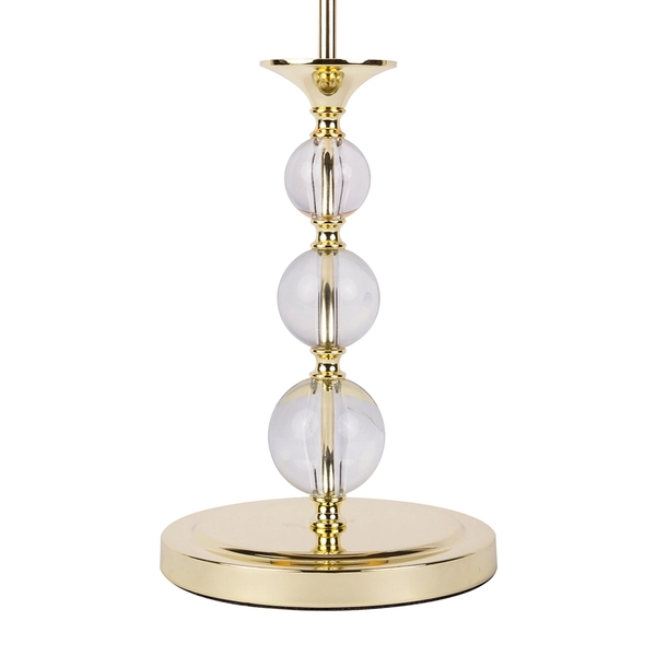 Nocna lampa sypialniana Rea stojąca na komodę czarna złota