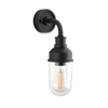 Elewacyjna lampa szklana L&-195884 IP44 czarny przezroczysty