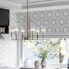 Wisząca lampa QN-KIMROSE6-PN w stylu Art Deco nikiel
