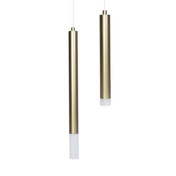 Lampa podłużna wisząca BARI 1389 LED 10W 3000K tubki złote