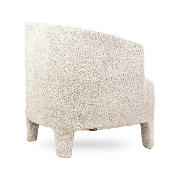 Tapicerowany fotel OSCAR MM001501100358 beżowy kubełkowy tkanina 70cm