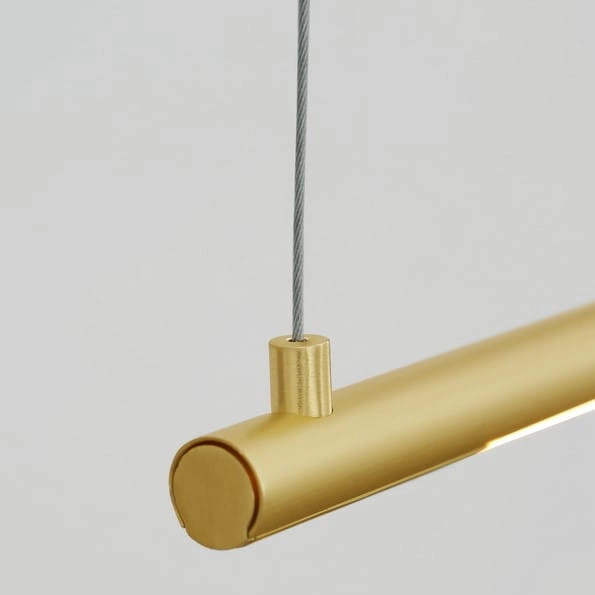 Wisząca LAMPA listwa BUGA LE41356 Luces Exclusivas minimalistyczna OPRAWA zwis LED 20W 3000K tuba złota