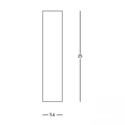 Sufitowa lampa punktowa 23220 tubka reflektor do przedpokoju biały