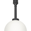 Wisząca lampa czarna biała Ero I okrągły zwis nad wyspę