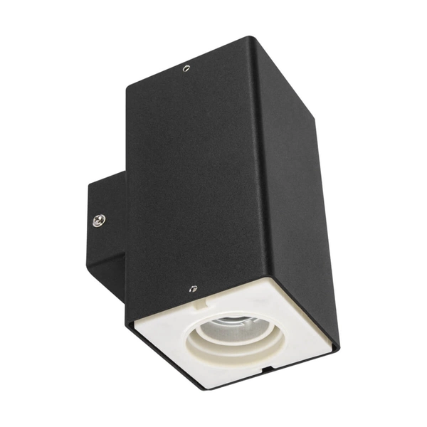 Kinkiet ścienny Gryf 03653 Ideus IP44 góra-dół na balkon czarny biały