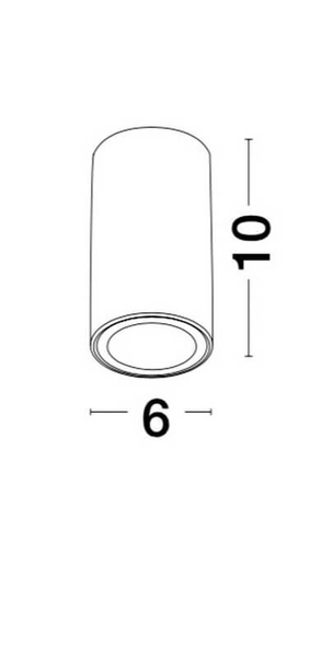 Metalowy plafon okrągły CARTANAL LE61433 do pokoju czarny