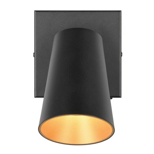 Kinkiet ścienny Sharp 817170132 Trio tuba regulowana z włącznikiem czarna