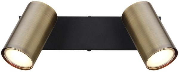 Sufitowa lampa regulowana Robby 57911-2M czarna mosiądz