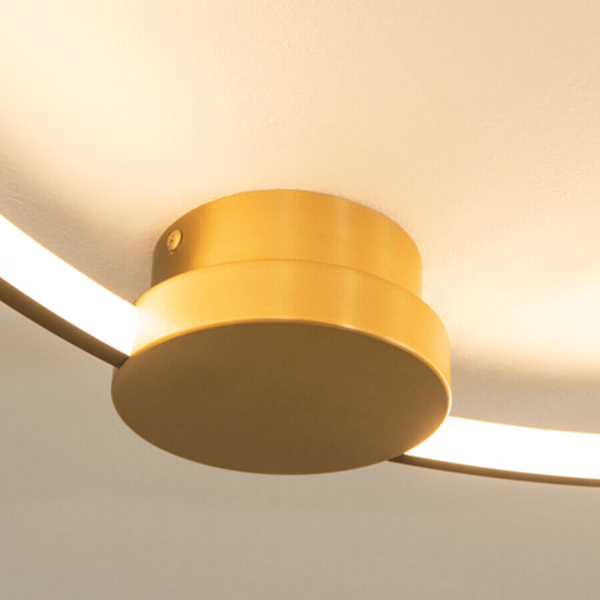 Ledowa lampa ring wisząca 23098 LED 24W 3000K do jadalni czarny
