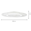 Zdalnie sterowana lampa sufitowa VOLTA ML107 LED 36W 4000K biały
