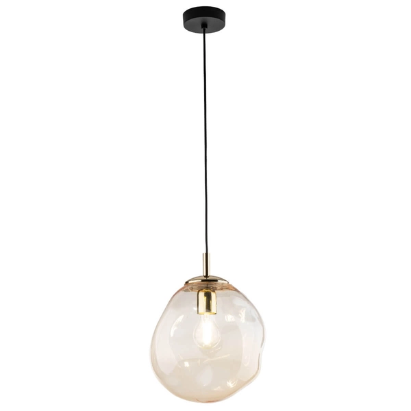 Wisząca lampa nad stół Sol 10083 do kuchni nieregularna czarna złota