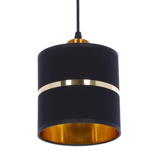 Lampa wisząca Assam 33-17772 Candellux regulowana czarna złota
