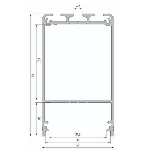 LAMPA sufitowa NUMATA 1963 Shilo metalowa OPRAWA plafoniera liniowa LED 16W 3000K listwa biała