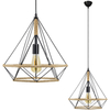 Druciana LAMPA wisząca 8802/1 ZWIS - 06 Elem metalowa OPRAWA industrialny ZWIS loftowy czarny