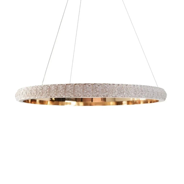 Lampa wisząca glamour CELESTIA złota 338358 LED 48W 4000K pierścień