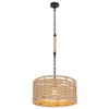 Okrągła LAMPA wisząca HALIA 15679H1 Globo marynistyczny do salonu beżowy