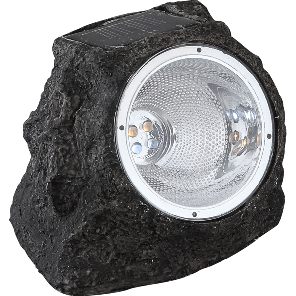 Dekoracyjna lampa zewnętrzna Solar szara LED 0,12W kamień