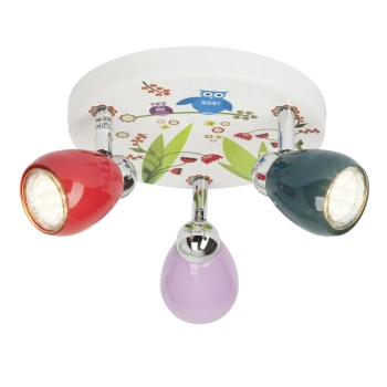 Dziecięca lampa sufitowa Birds G56034/72 LED 3W 3000K ptaki kolorowy