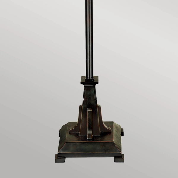 Lampa podłogowa witraż Inglenook QZ-INGLENOOK-FL Quoizel multikolor brąz