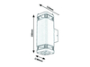 Zewnętrzna LAMPA elewacyjna SINTRA 7956 Rabalux ścienna OPRAWA ogrodowa outdoor IP44 czarna