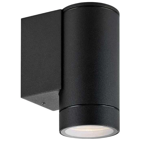Ścienna LAMPA elewacyjna PIPE 107914 Markslojd zewnętrzna OPRAWA metalowa tuba outdoor IP44 czarna