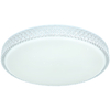 Plafon LAMPA sufitowa OVI 41749-40 Globo metalowa OPRAWA okrągła LED 40W 3000K - 6500K crystal glamour biały - przezroczysty