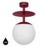 Lampa przysufitowa do łazienki PLAAT B PLB140S3 IP44 burgundowy