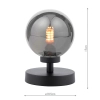 Loftowa lampa stołowa Esben ESB4122-01 przydymiona czarna